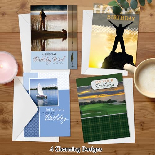 Faithfully Yours Religious Birthday Cards For Men 12 Pack
