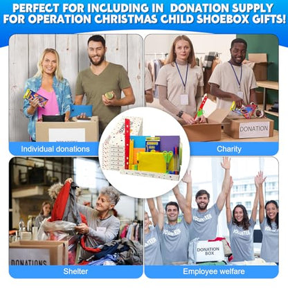 yasuwekik Back to School Supplies Bundle Kit Bulk for Christmas Shoebox Donation Essential Supplies Kit for Christian Charity Packing Party Samaritan Purse Gifts (1)