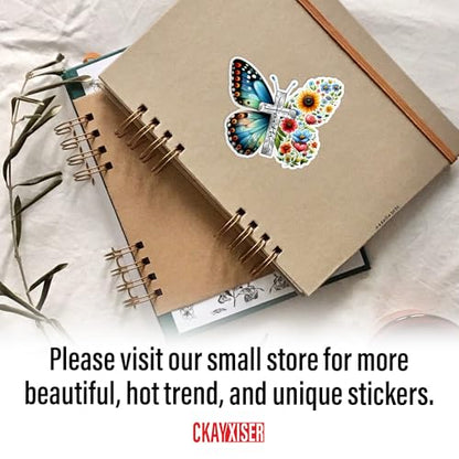 Christian Faith Jesus Sticker Bible Stickers Christian Floral Butterfly Motivation Quotes Waterproof Die-Cut Vinyl Laptop Water Bottle Inspirational Sticker Birthday Gifts (Select More Sizes) - size: (Select More Sizes)