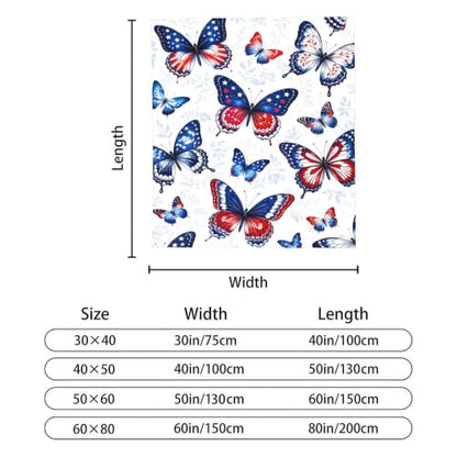 jerkboo American Butterfly Throw Blanket Gift 50"x60" - color: American Butterfly, size: 60"x50"