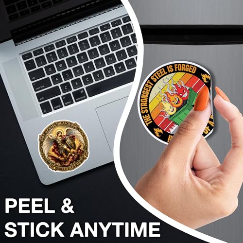 [3PCS] St Michael Sticker, Michael The Archangel Protector Design - color: Archangel Michael Sticker
