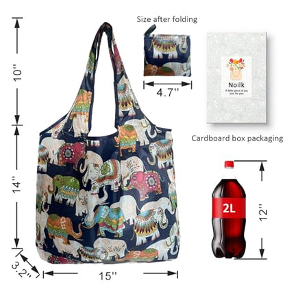 Reusable Grocery bags, Ideal For Shopping, Travel, And Daily Use - color: Cartoon Fish 4 Pack
