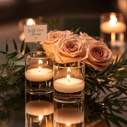 TBWIND 12pcs 4 Inch Clear Glass Cylinder Vases for Centerpieces - size: 12 Pack 4 Inch - Clear