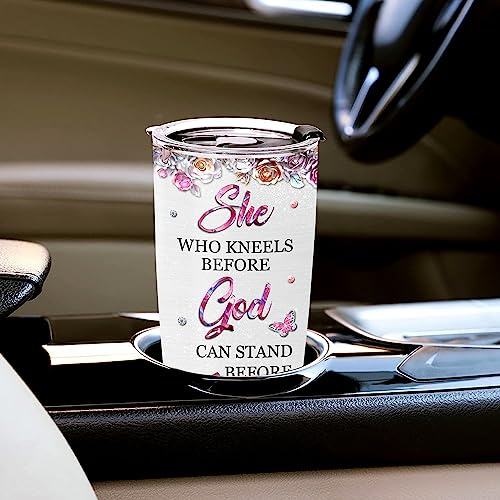 WAZONE Personalized Black Queen Tumbler Cup With Lid Custom Name Faith Bible Thermos 20oz 30oz Stainless Steel Gift Travel Mug for African American Afro Girl Encouragement Birthday Women Day - color: Black Queen