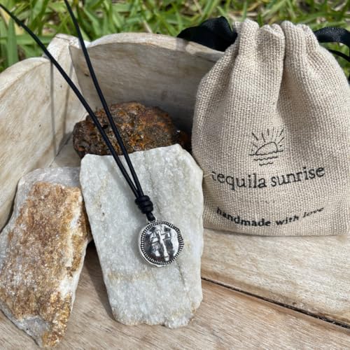 Cross Necklace Mens - Men Cross Coin, Religious Pendant, Medallion Necklaces, Christmas Gift, Catholic Pendant, Christian Charms, Women Gifts to Husband, Cute Crosses - color: Silver, style: Black Leather