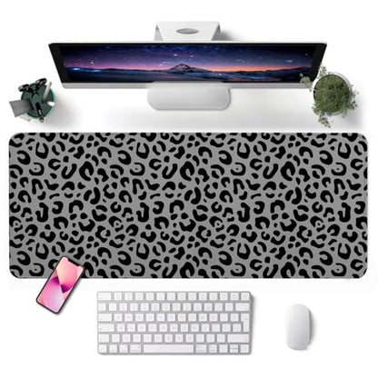 Mouse Pad, Desk Mat, 31.5x11.8in Large Mousepad, Leopard Print - color: Leopard Print