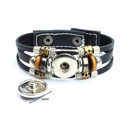 925 Sterling Silver San Benito Bracelet For Men - Luminous St Benedict Bracelets Leather Catholic San Benito Snap Button Bangles Multilayer Wristband, Rosario De San Benito, Pulseras De San Benito - color: 10 - San Benito Bracelet