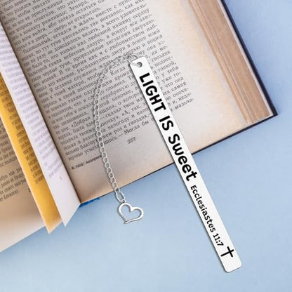 Christian Bookmarks First Communion Gifts for Women Bible Verse Gifts Inspirational Church Supplies Motivational Book Marks - color: Religious Bookmark 12
