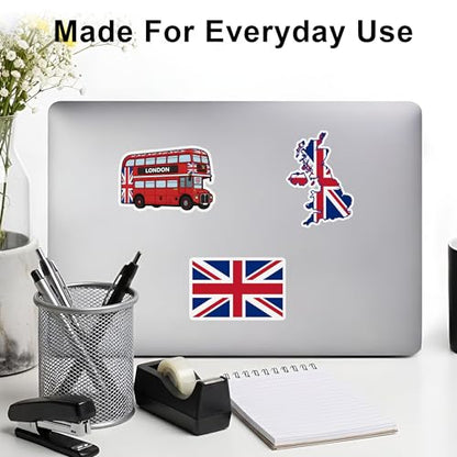 [3pcs] British Flag Sticker Pack 3PCS Union Jack Sticker UK Vinyl - color: British Flag Sticker