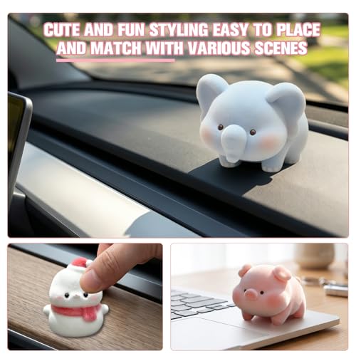 Cute Animal Car Screen Ornament, Panda Dashboard Decoration - color: Panda