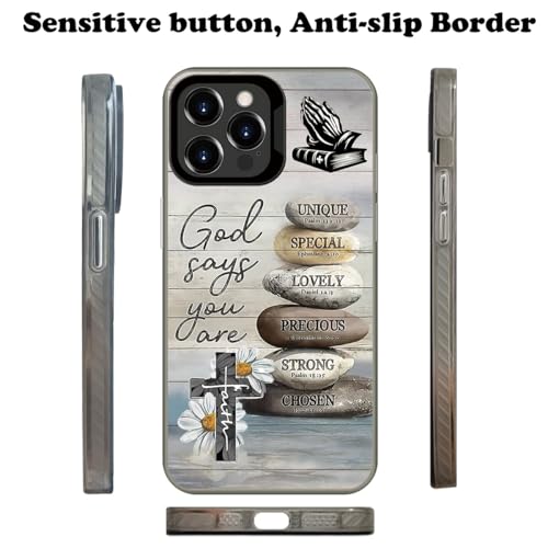 God Cross Wood Grain Phone Case Compatible with iPhone 16 Pro Max Case - color: Pattern 3, size: for iPhone 16 Pro Max