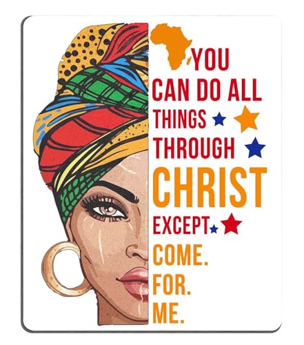 TSSOHU Gaming Mouse Pad, African American Woman and Inspirational Quotes Mouse Pad, Mouse Mat Square Mouse Pad Non Slip Rubber Base MousePads for Office Laptop, 9.5""x7.9""x0.12"" Inch, WMJMP2412 - color: WMJ112