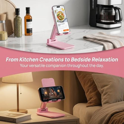 Phone Stand for Desk Cell Phone Holder Stands for iphones, Sakura Pink - color: C-Sakura Pink