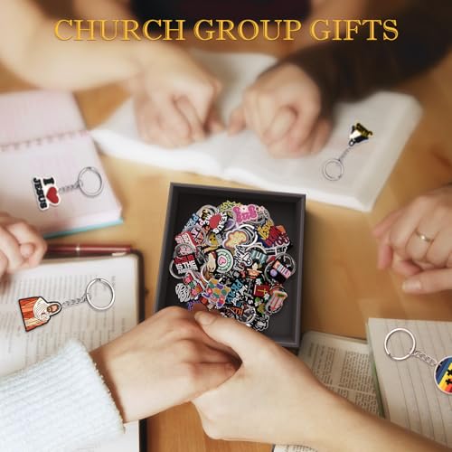 Cute Keychain Bulk,Cute Key Chain for Car Keys Purse Bag Rewards - color: Jesus-60