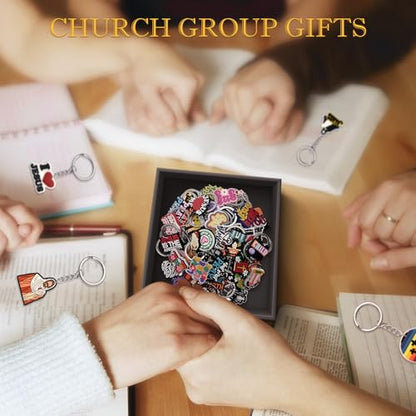 Cute Keychain Bulk,Cute Key Chain for Car Keys Purse Bag Rewards - color: Jesus-60