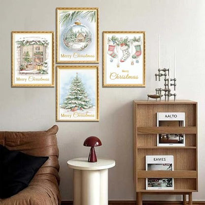 Merry Christmas Diamond Art Kit for Adult,Diamond Painting Kit for Beginner - color: JOJO-DP90