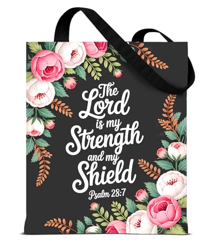 Aesthetic Canvas Tote Bag for Women Man，Christian Bible Verse Reusable Grocery Shoulder Bag for Shopping Work Travel - color: Christian0202
