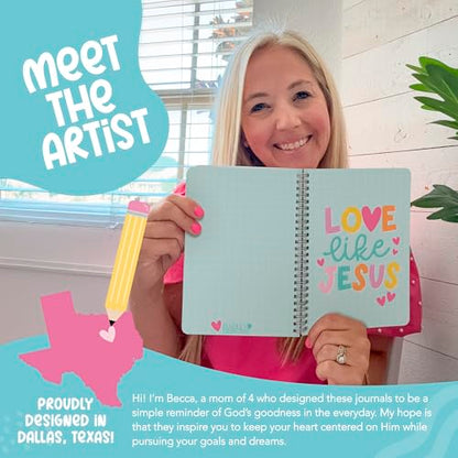 Guided Bible Study Journal for Women - Bible Journal for Women - color: Teal Pastel