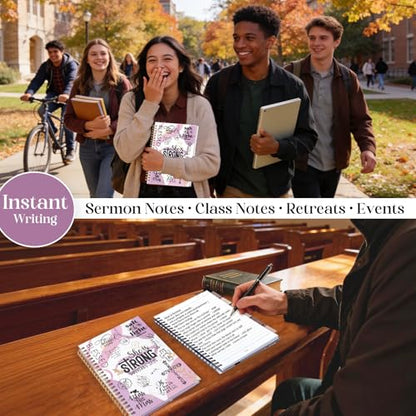 XKDOUS Hardcover Spiral Notebook, Bible Journal for Women, Bible Notebook - color: Purple