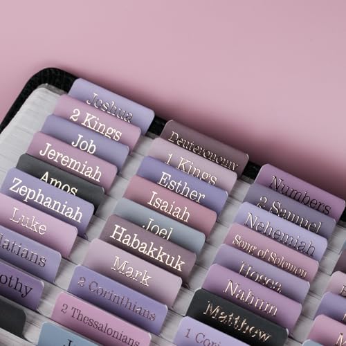 UPAFEXXI-Laminated Bible Tabs, Bible Tabs for Women and Men(Purple) - color: Purple