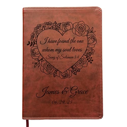 SacredBound Personalized ESV Super Giant Print Bible – Burgundy TruTone Faux Leather | Custom Name Engraved | English Standard Version with 17-Point Font & Full-Color Maps (Song of Solomon)