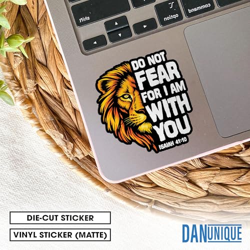 (3Pcs-3") Do Not Fear for I Am with You Sticker - Isaiah 41 10 Christian Bible Verse Die-Cut Waterproof Vinyl Sticker for Laptop Water Bottle Kindle Stuff Funny Decal Gift for Her Him Friends 3 Inches - size: 3 Inches