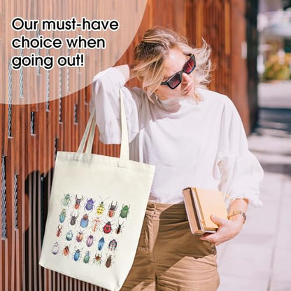 Doreen's Boutique Aesthetic Canvas Handbag Tote Bag - style: Insect