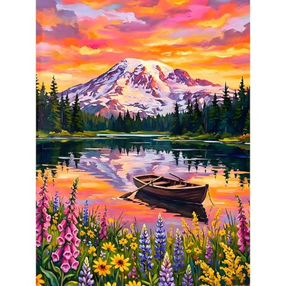 Diamond Art Kits for Adults, Sunset Diamond Painting Kit, 12x16 Inch - color: CYDP1P05