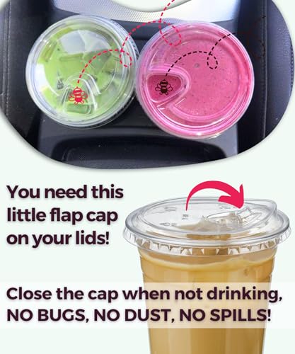 9 oz Clear Plastic Cups with Strawless-Sip-Lids, 25 Sets Disposable Cups Plastic Iced Coffee Cups, To Go Cups with Sip Through Lids for Smoothie, Milkshake, Cold Drinks for Party, Wedding, Event - size: 9 oz Regular