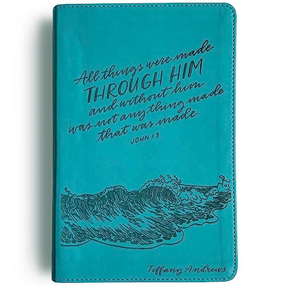 JOY CREATIVE ESV Trutone Leather Student Study Bible | Personalized with Name | Custom Design is Hand Lettered and Laser Engraved | Gift for Wedding, Baptism, Anniversary, Graduation or Birthday……