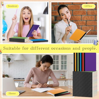Handepo 100 Pack A5 Composition Notebooks 5"x8" Wide Ruled Notebook - color: Delicate Color, size: A5
