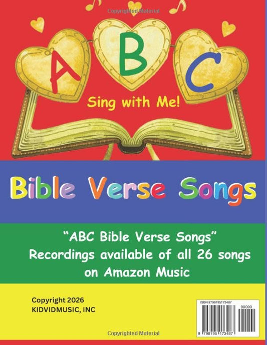 ABC Sing with Me Bible Verse Songs: Printed Music for 26 Bible Verse Songs