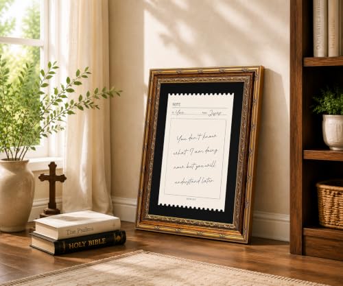 KBCXOY John 13:7 Christian Wall Art, Vintage Bible Verse Wall Decor - color: Jesue Note, size: 12"L x 16"W
