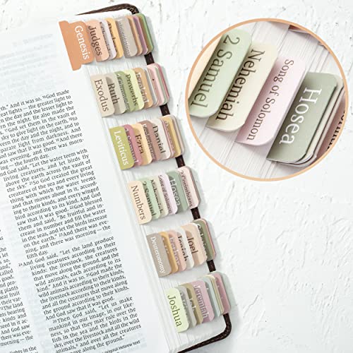 Mr. Pen- Bible Tabs, 75 Tabs, 2 Bookmarks, Boho Style - color: Boho With 2 Bookmark