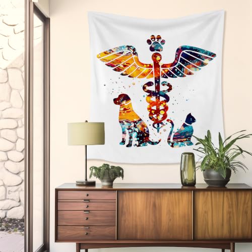 HUGANE Veterinarian Office Tapestry Wall Decor 50x60 Inch - color: colour-13
