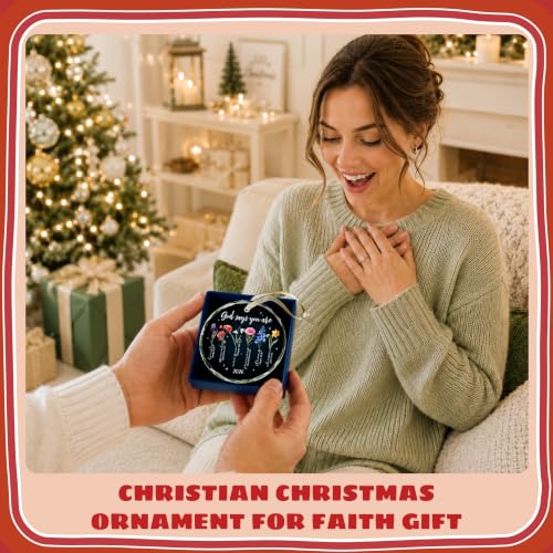 Christian Christmas Ornaments, Spiritual Catholic Bible Religious Ornaments - color: Christian