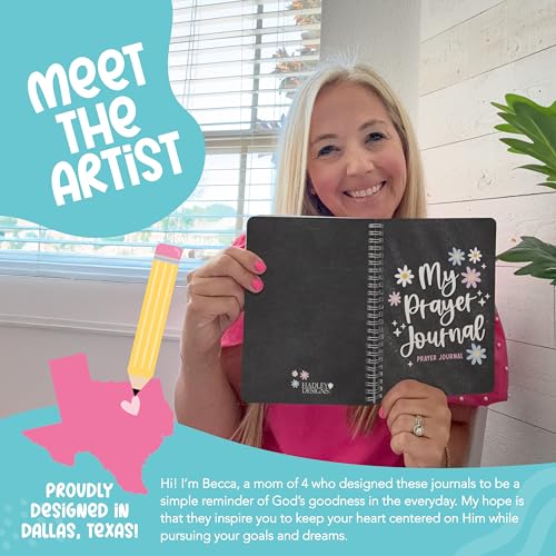 Guided Prayer Journal for Woman - Daily Prayer Journal Notebook - color: Chalk Floral