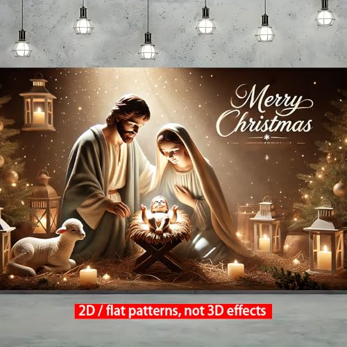 Birthday Banner 71x43 Inch Warm Candle Light Family Gathering Scene Golden Glow Holiday Birthday Backdrop for Indoor Party Celebration Photo Area Decoration Home Event Festive Display - color: ColorfulB542, size: 70.8 x 43.3 Inch