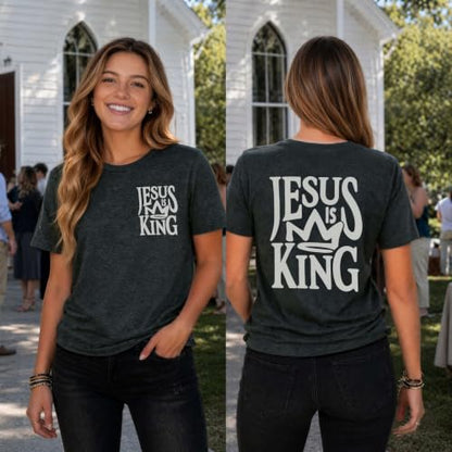 Christian Shirts for Women Religious Saying Tshirt Bible Verse Tee Tops - color: 01-dark Gray, size: Small