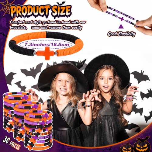 Landical 30/50/100 Cross Bracelets Bulk Jesus Women - color: Halloween