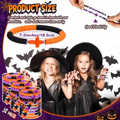 Landical 30/50/100 Cross Bracelets Bulk Jesus Women - color: Halloween