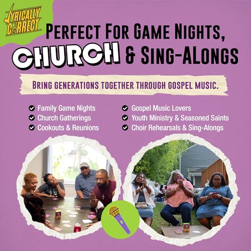 Lyrically Correct Revival: Gospel Edition – Music Trivia Family Card Game