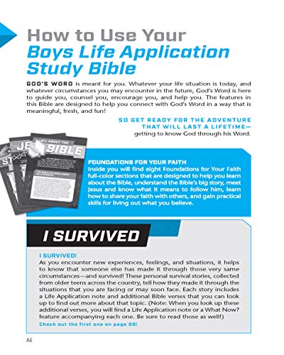 NLT Boys Life Application Study Bible (Softcover)
