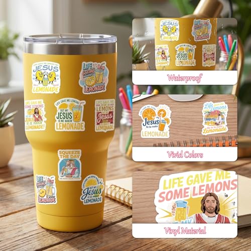 100Pcs Funny Jesus Christian Stickers Religious Scripture Decals - color: 100pcs Jesus 236