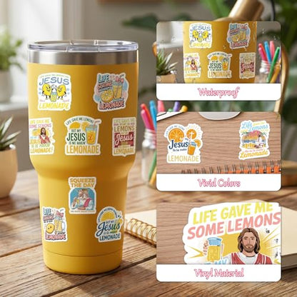 100Pcs Funny Jesus Christian Stickers Religious Scripture Decals - color: 100pcs Jesus 236