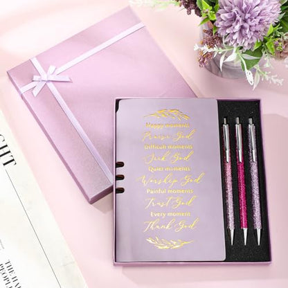 Spakon 5 Pcs Christian Gifts for Women Church Gifts - color: Purple, style: Happy Moment