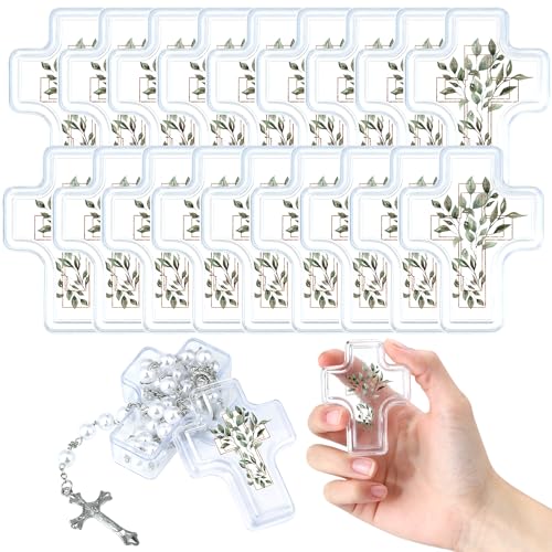 Ferreve First Communion Cross Trinket Box 2.05" x 2.64", 50 Pcs