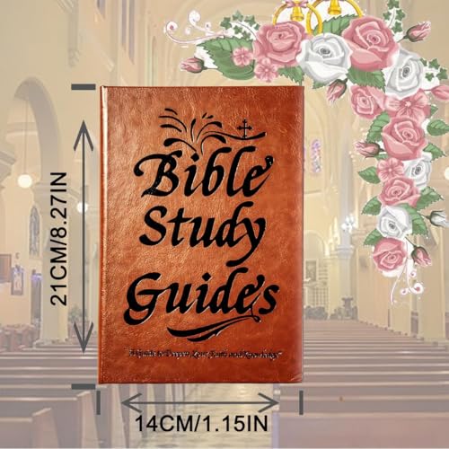 VINCOORA 66-Page Bible Study Journal for Women - Year-Long Devotional with Daily Scripture Quotes, Prayer Prompts, Cross-References & Reflection Guides