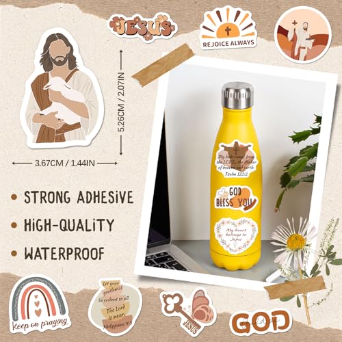 SigyoJeom 200PCS Christian Stickers, Boho Bible Verse & Jesus Faith Decals
