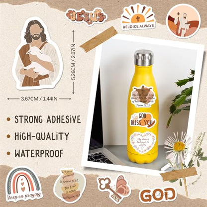 SigyoJeom 200PCS Christian Stickers, Boho Bible Verse & Jesus Faith Decals